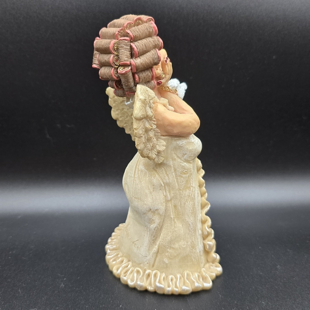 Guardian Grannies Blanche Hairdresser Angel w Winged Poodle Figurine - Picture 7 of 10